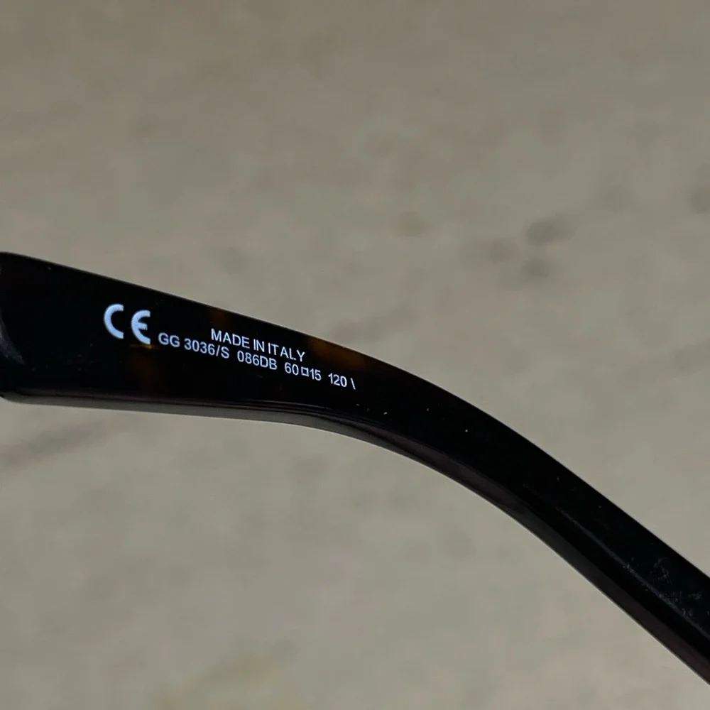 NOS Gucci sunglasses GG3036/S 086DB 60/15 120temp Made in Italy - Picture 4 of 8